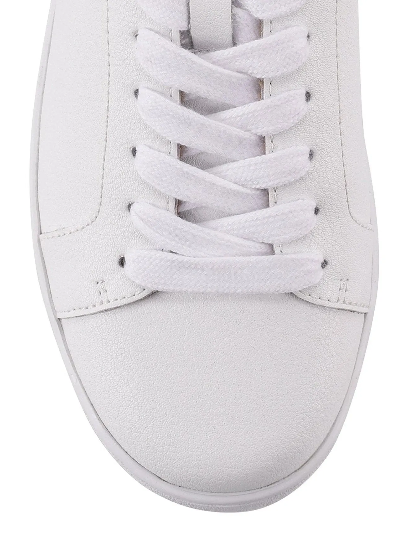 Monarch Leather Sneaker - White / Grey Leather