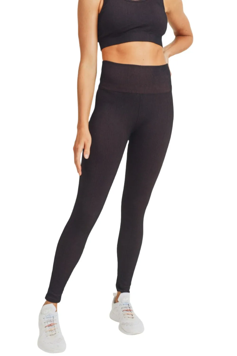 Mono B Ribbed Dry Brush Leggings APH2996