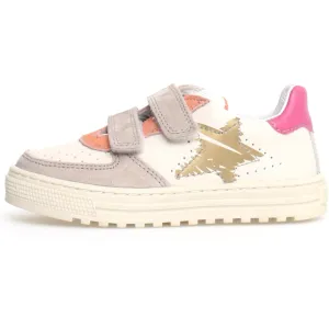 Naturino Hess 2 VL Girl's Sneakers - Beige/Milk/Flamingo