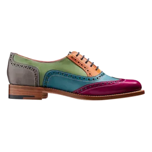 New Handmade Men's Wing Tip Multi-color Leather Dress Lace Up Shoes