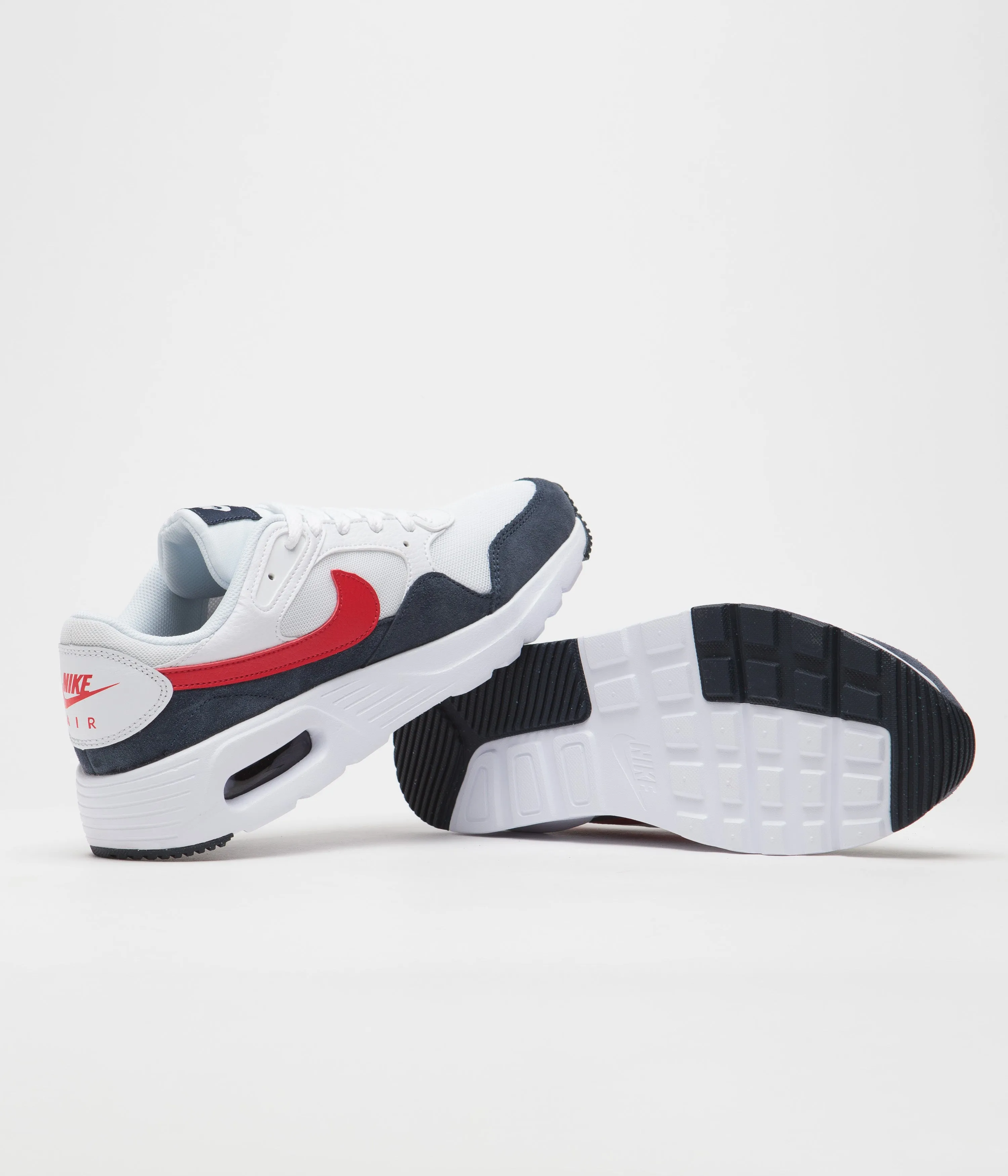 Nike Air Max SC Shoes - White / University Red - Obsidian