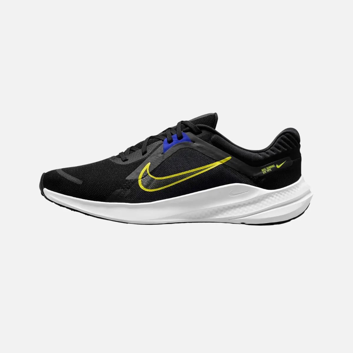 Nike Quest 5 Men's Road Running Shoes -Black/Racer Blue/White/High Voltage