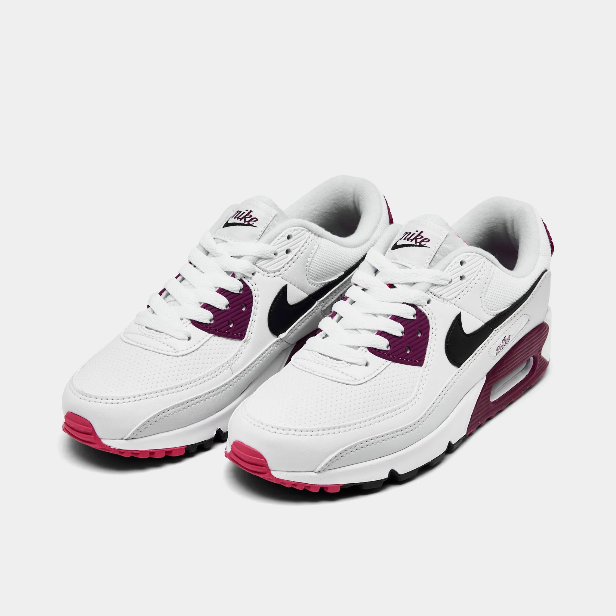 Nike Women's Air Max 90 White / Black - Dark Beetroot