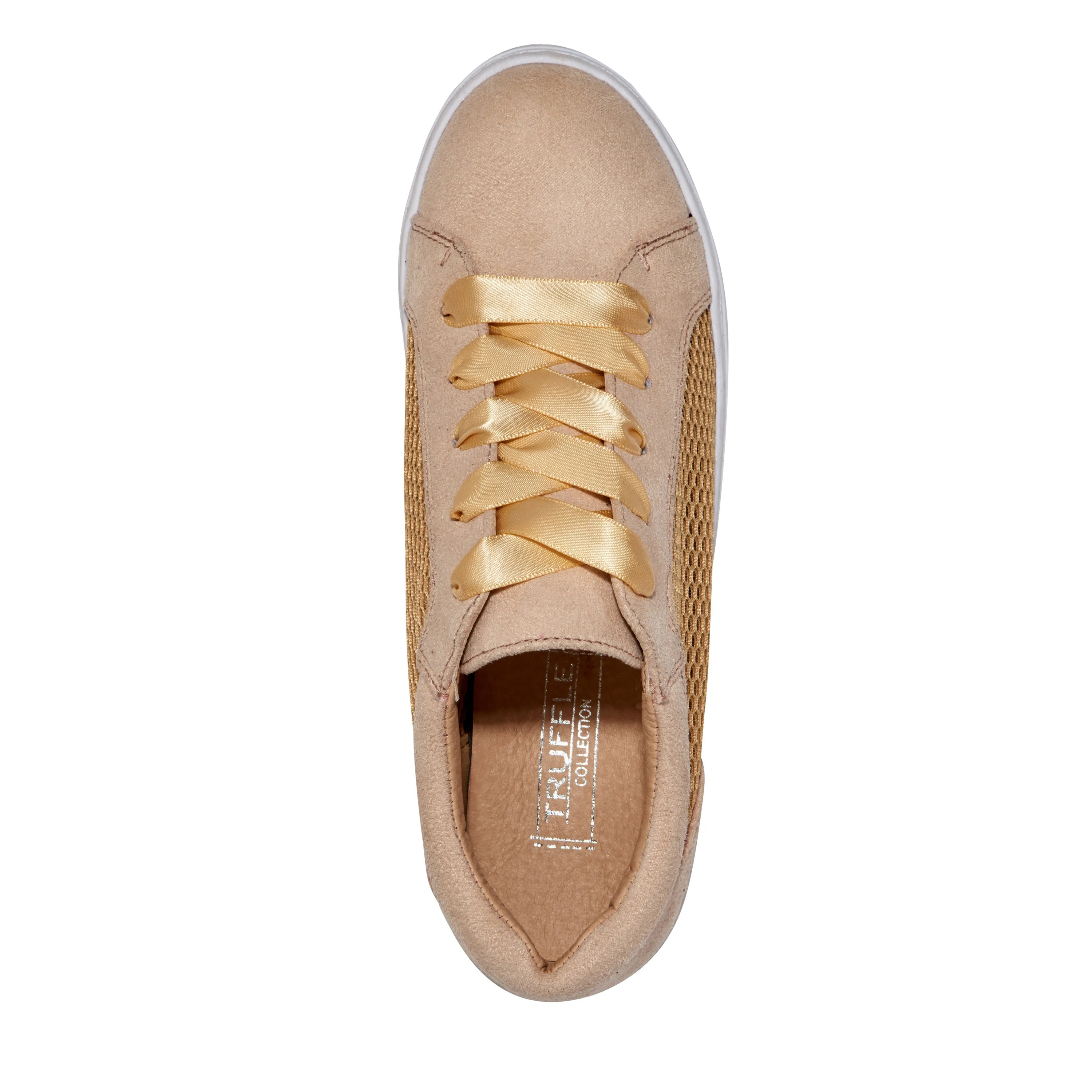 Nude Jute Lace Up Trainer