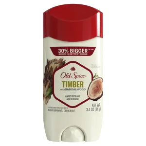 Old Spice Men's Antiperspirant Deodorant Timber with Sandalwood, 3.4 oz