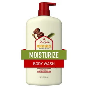 Old Spice Men's Body Wash Moisturize with Shea Butter, All Skin Types, 30 fl oz