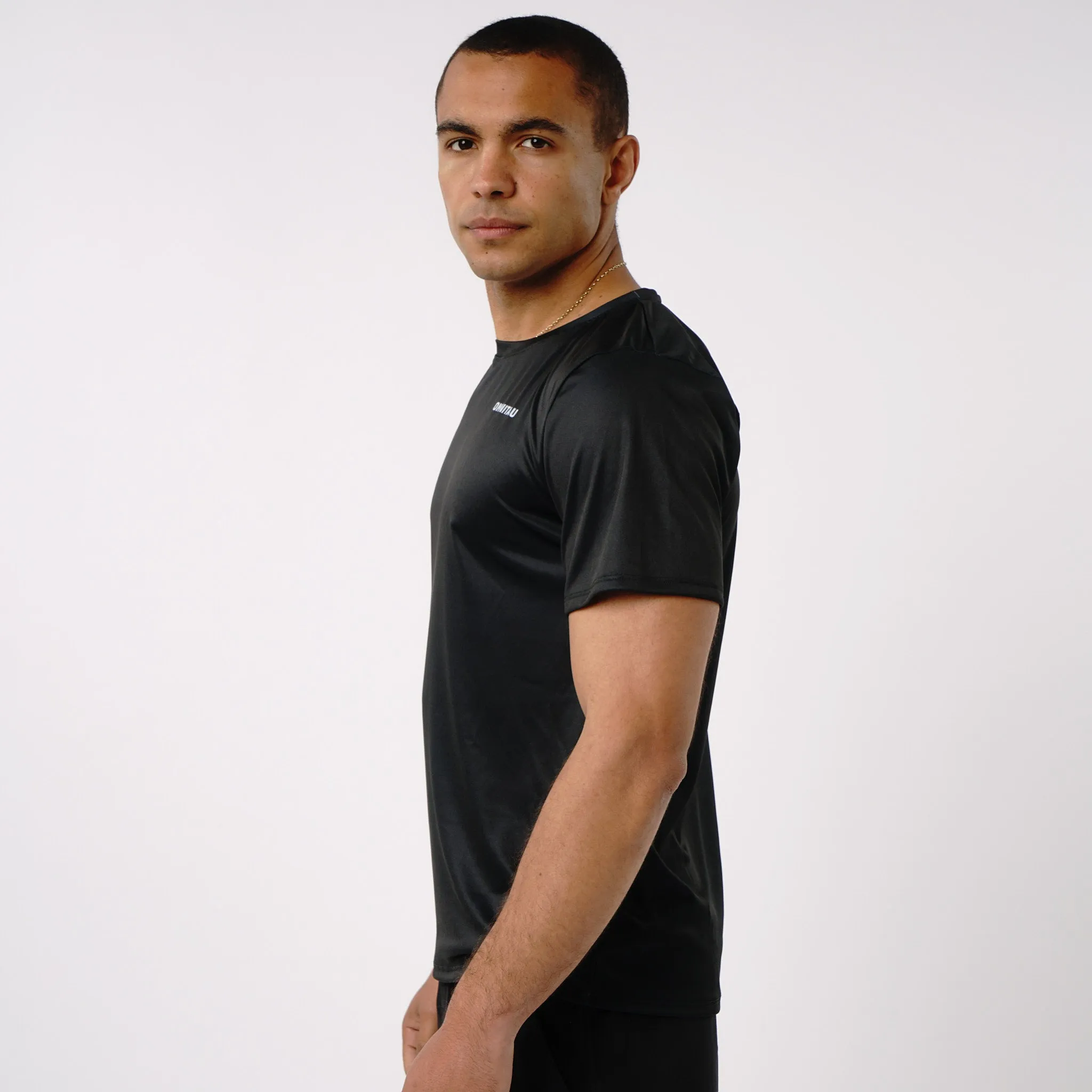 Omnitau Men's Aspire Technical Training Gym T-Shirt - Black