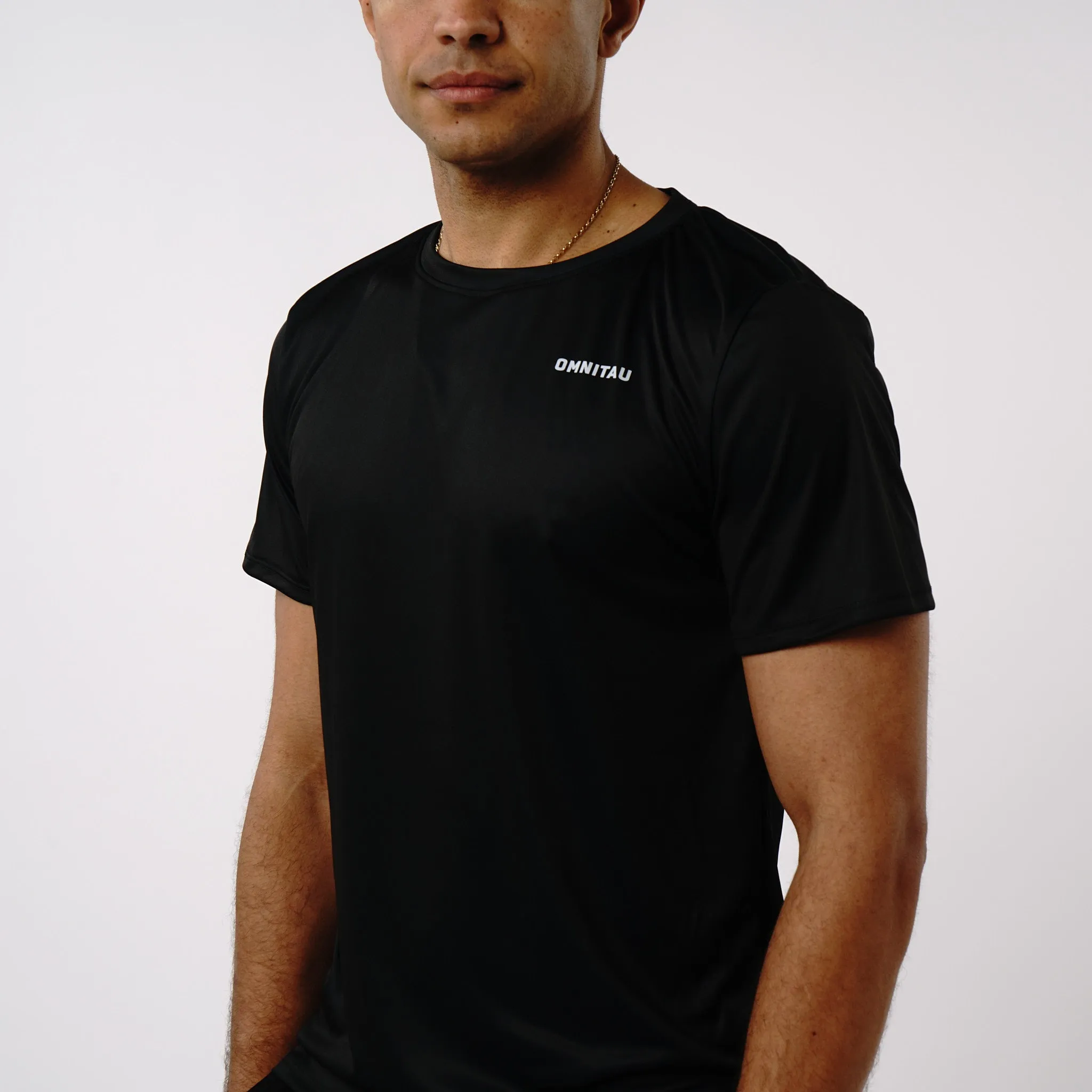 Omnitau Men's Aspire Technical Training Gym T-Shirt - Black