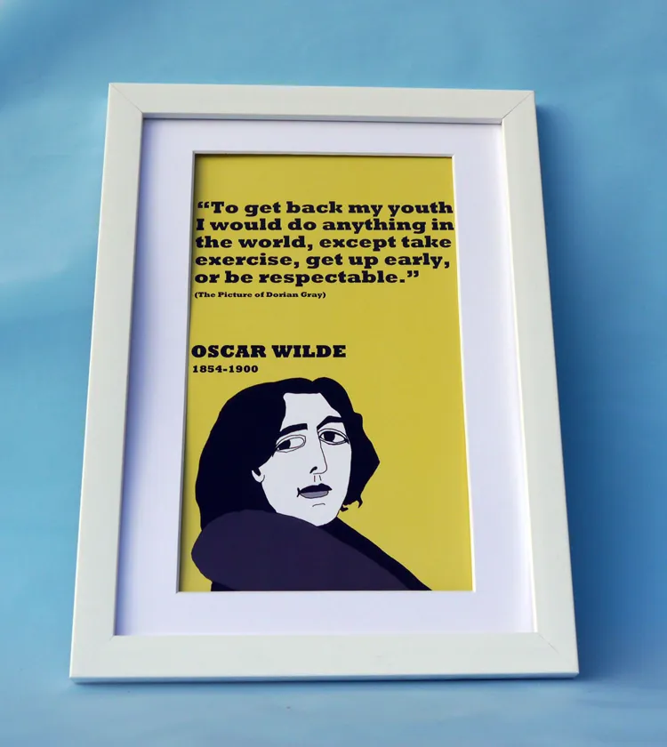 Oscar Wilde Print On Youth