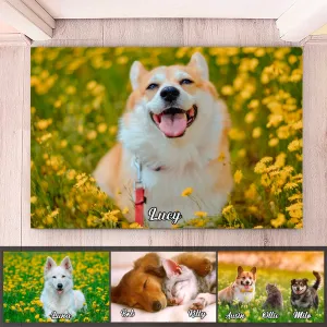 Pet Lovers - Custom Photo Doormat - Personalized Doormat