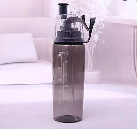 Portable 600ml Spray Water Bottle