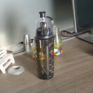 Portable 600ml Spray Water Bottle