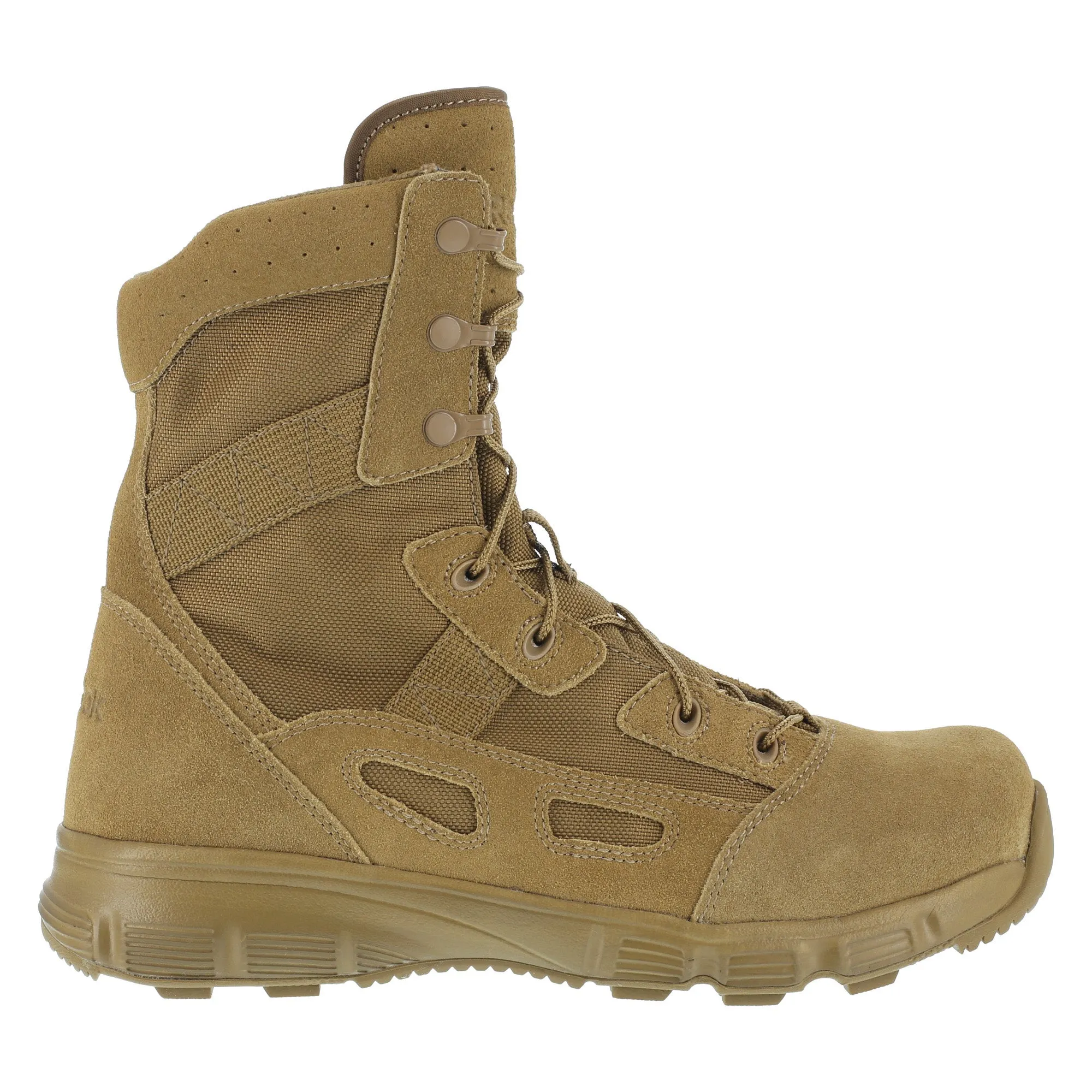 Reebok Mens Coyote Leather Military Boots 8in Hyper Velocity