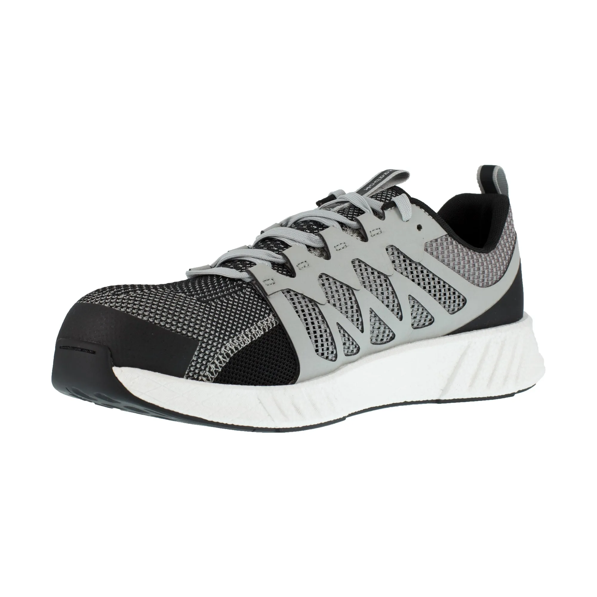 Reebok Mens Grey/White Textile Oxfords Fusion Flexweave Work CT