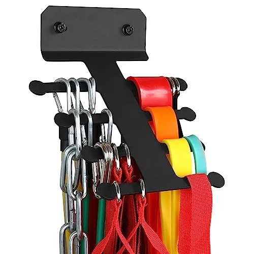 Resistance Band Rack Band Storage Hanger Gym Equipment Organizer Pull Up Bands Rack Resistance Bands Rack Jump Ropes Rack Storage Rack for Home Gym