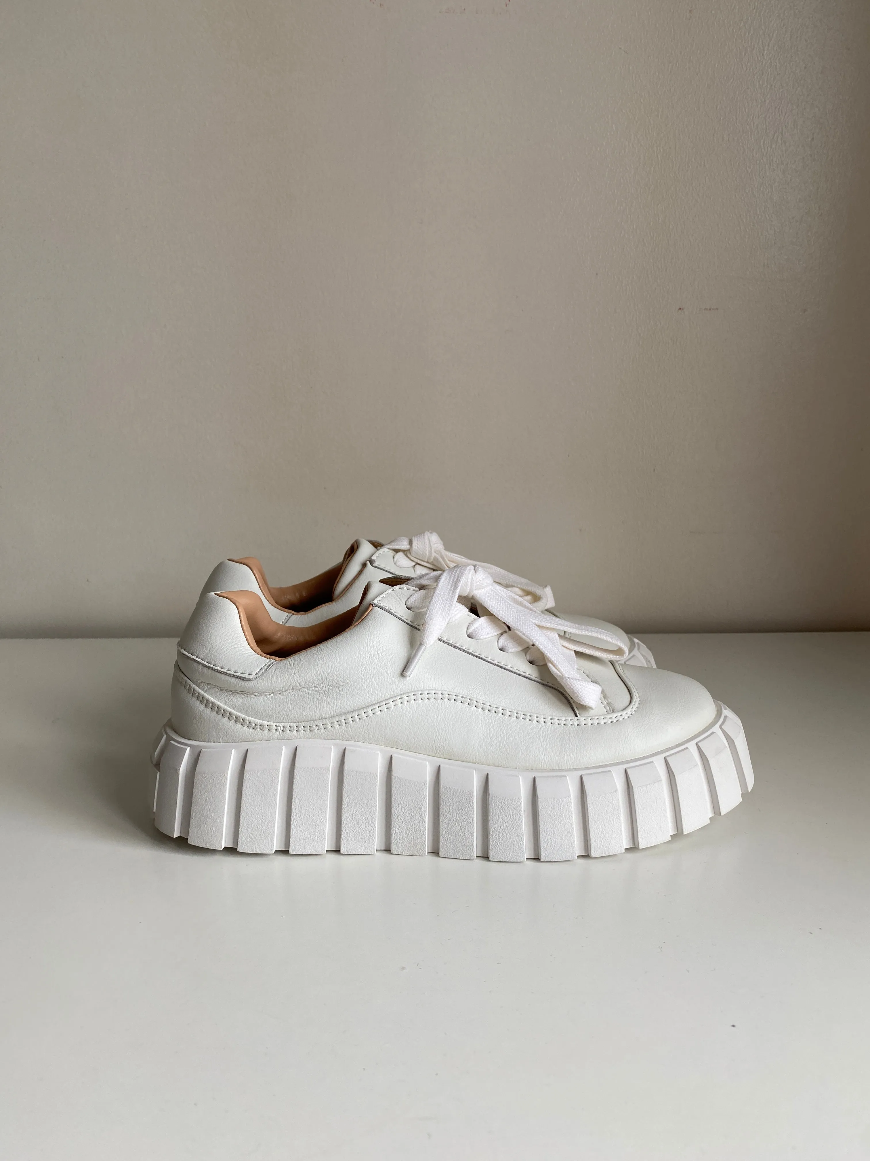 Ridged Outsole Platform Sneakers