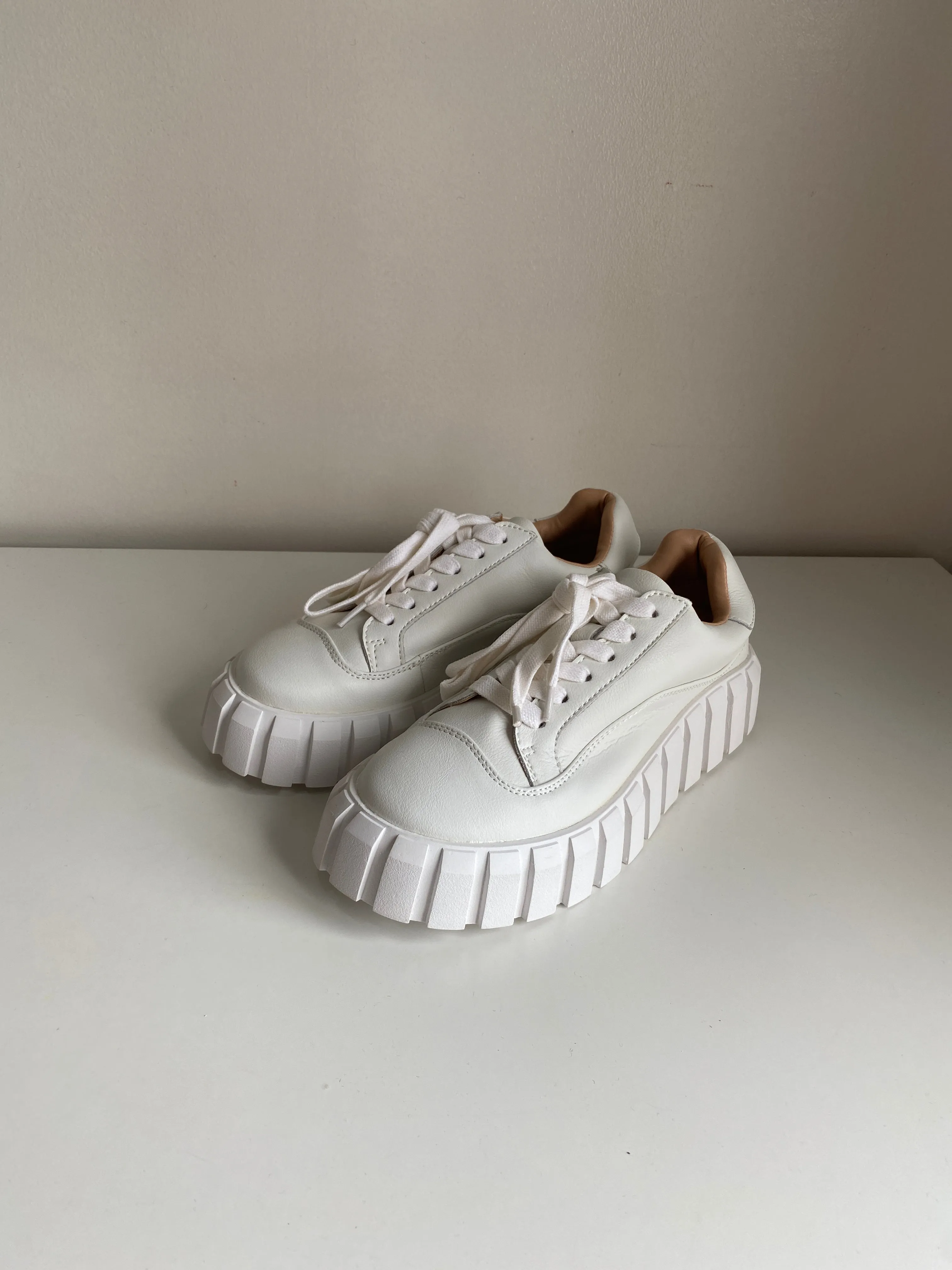 Ridged Outsole Platform Sneakers