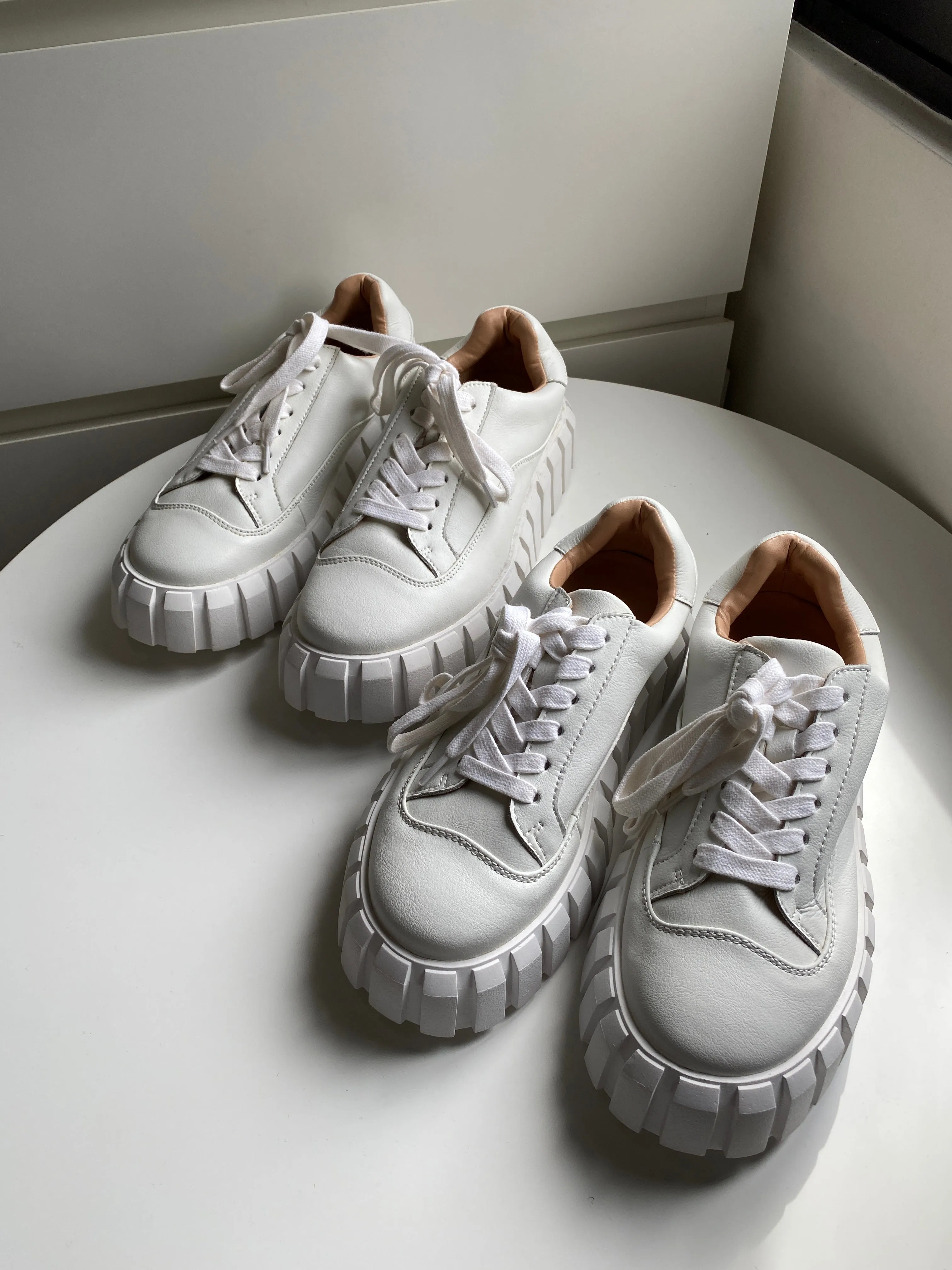 Ridged Outsole Platform Sneakers