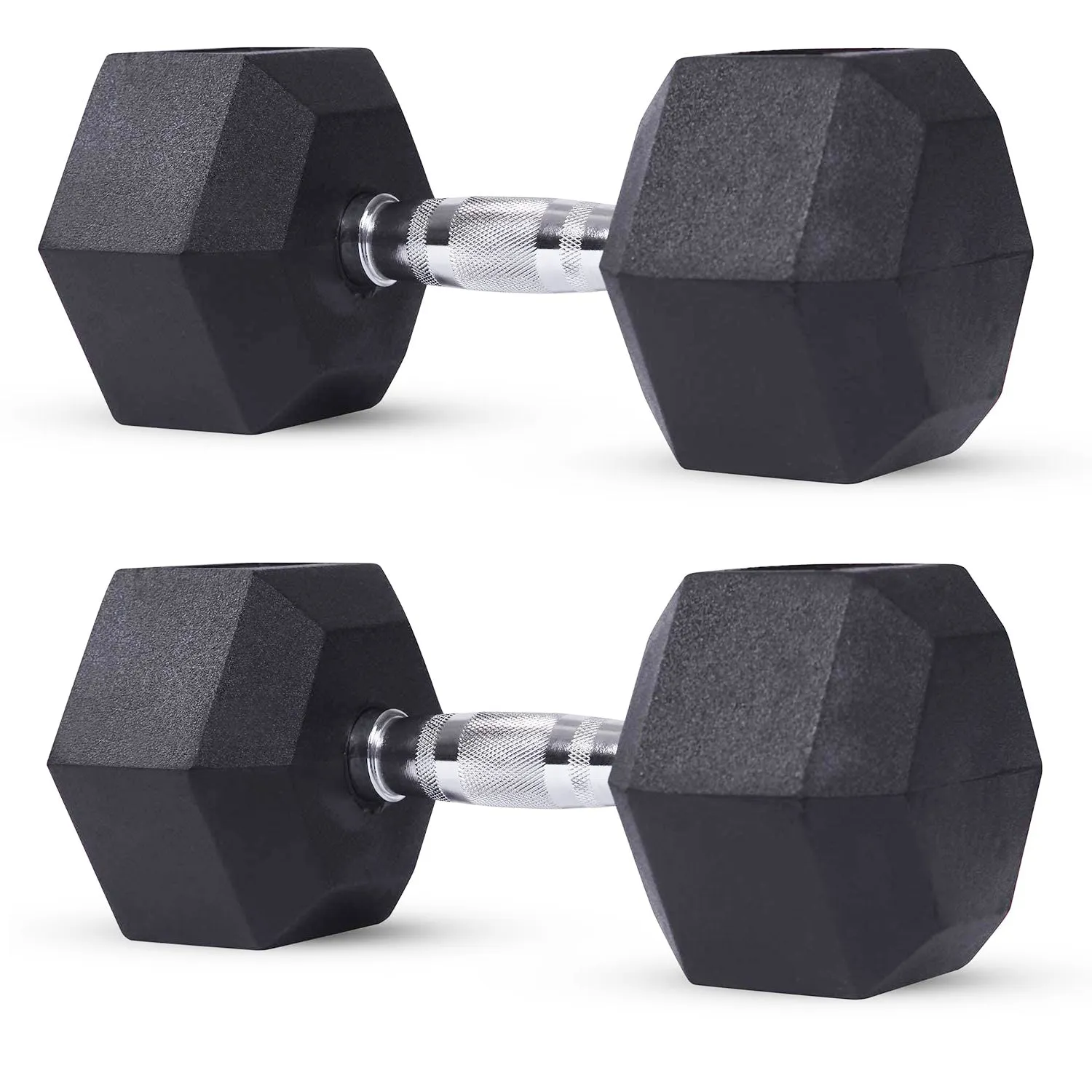 Rubber Encased Hex Dumbbell Hand Weight 2 x 20kg