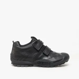 SAVAGE A Boys Leather School Shoes Black