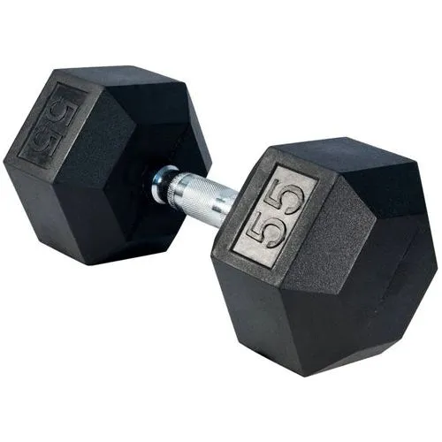 SFE 5-120lb Rubber Hex Dumbbells (New)