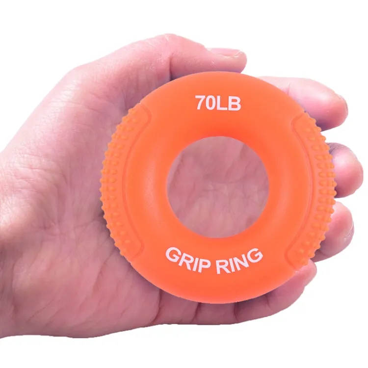 Silicone Gripper Finger Exercise Grip Ring, Specification: 70LB (General Orange)