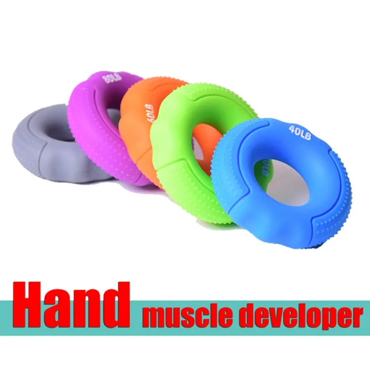 Silicone Gripper Finger Exercise Grip Ring, Specification: 70LB (General Orange)