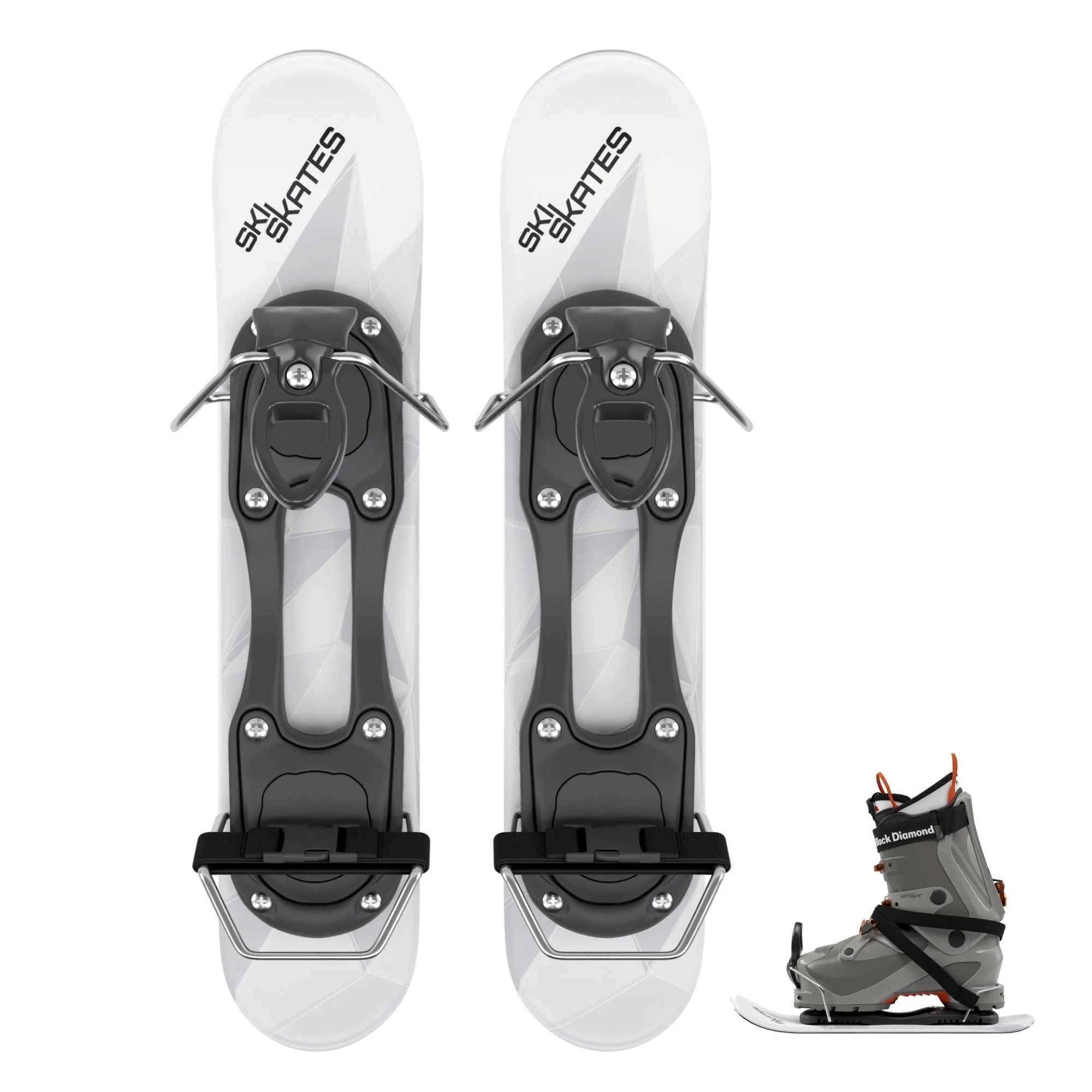 Skiskates by Snowfeet* | 44 CM | Skiblades Snowblades | Ski Boots Model | Free shipping