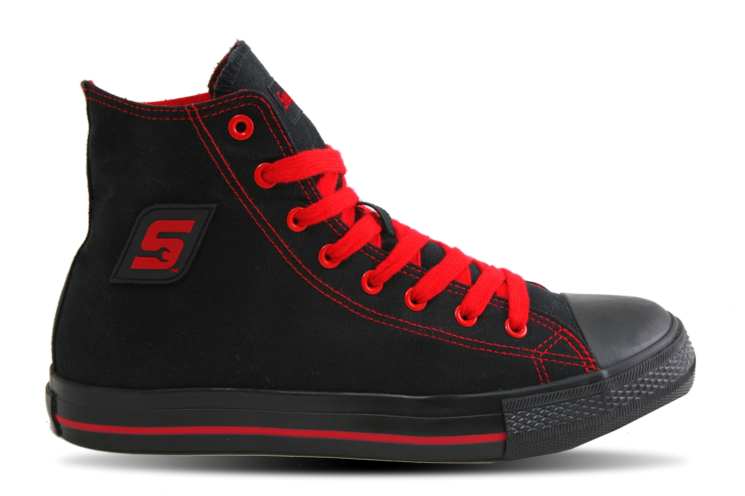 Snap-on Hot Rod Black & Red, Casual Athletic Footwear