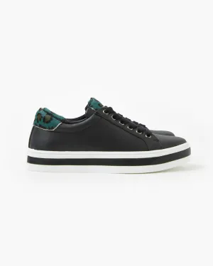 Stella Leather Sneaker - Black