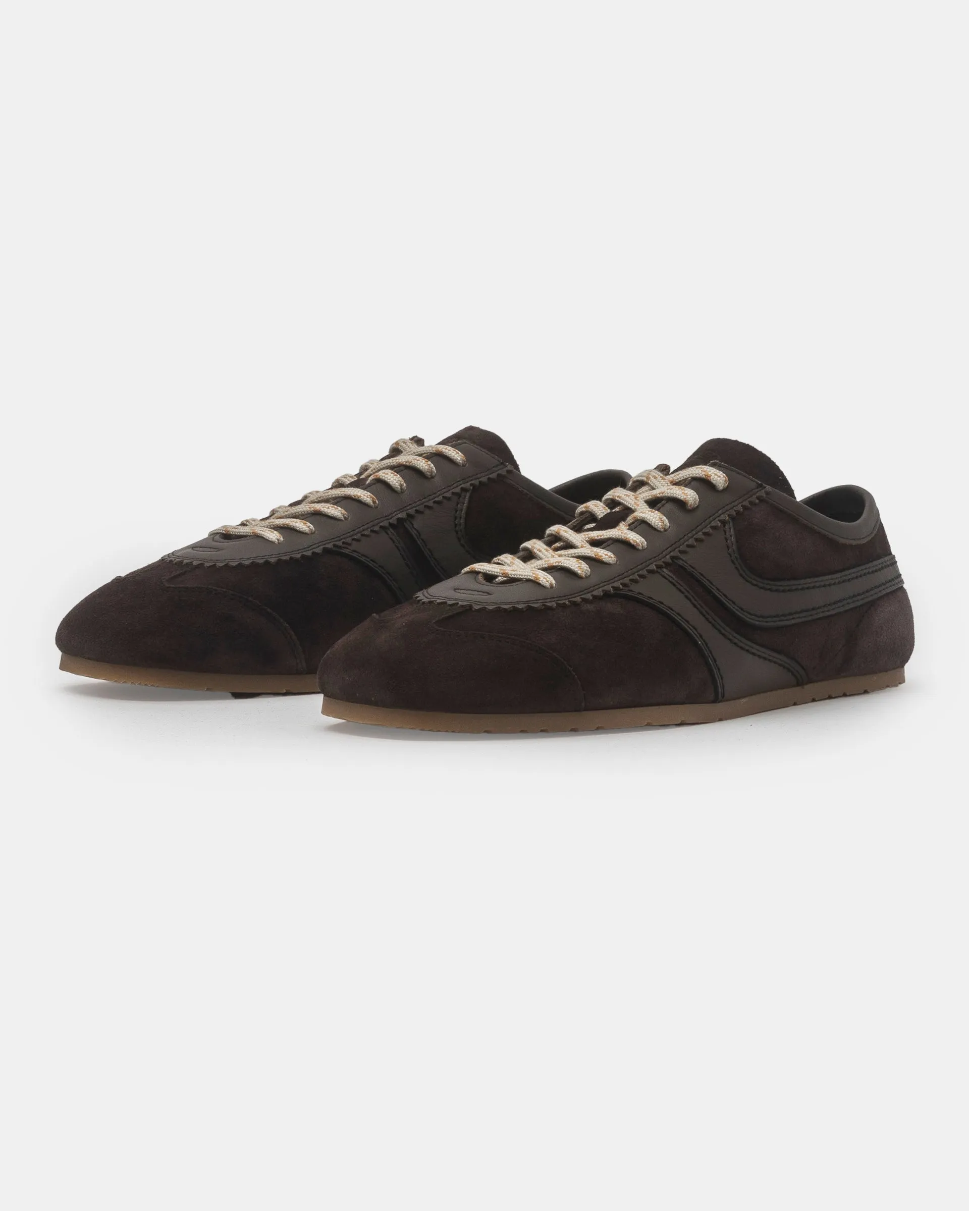 Suede Sneakers in Brown