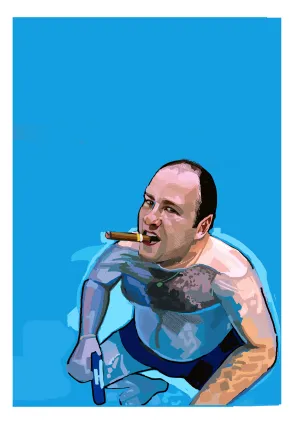 Tony Soprano Pool  Print