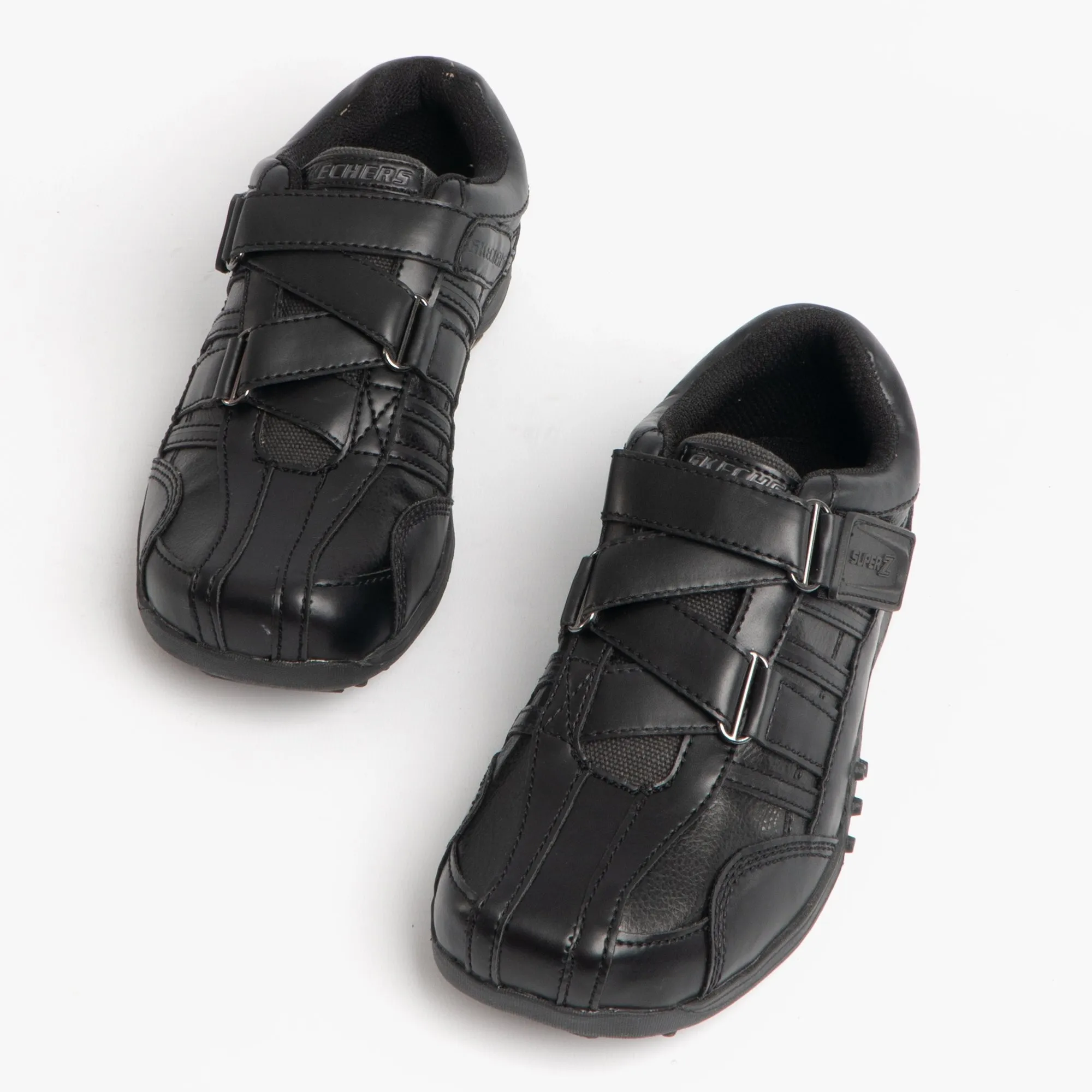 URBANTRACK II RAGE Boys Touch Fasten School Shoes Black