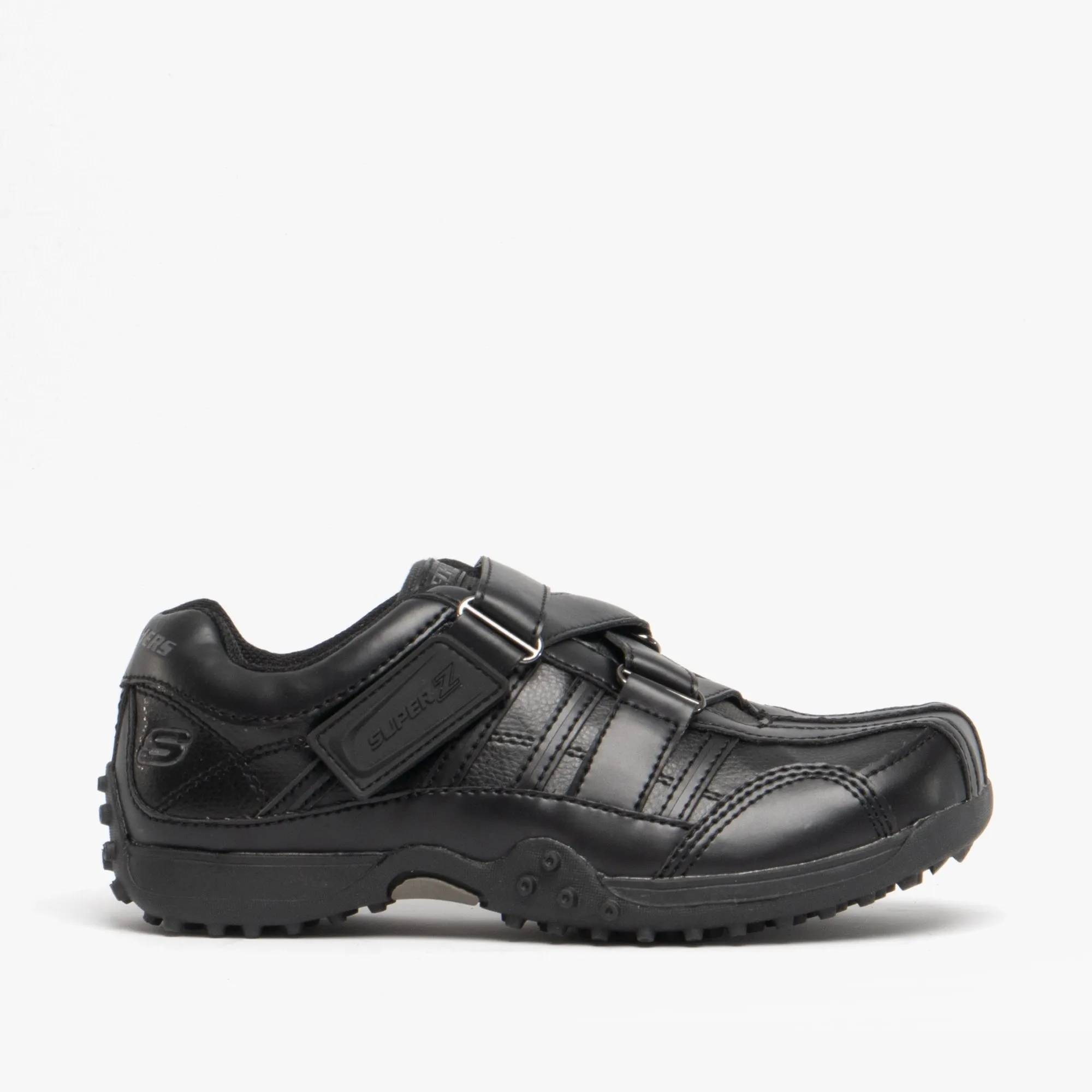 URBANTRACK II RAGE Boys Touch Fasten School Shoes Black