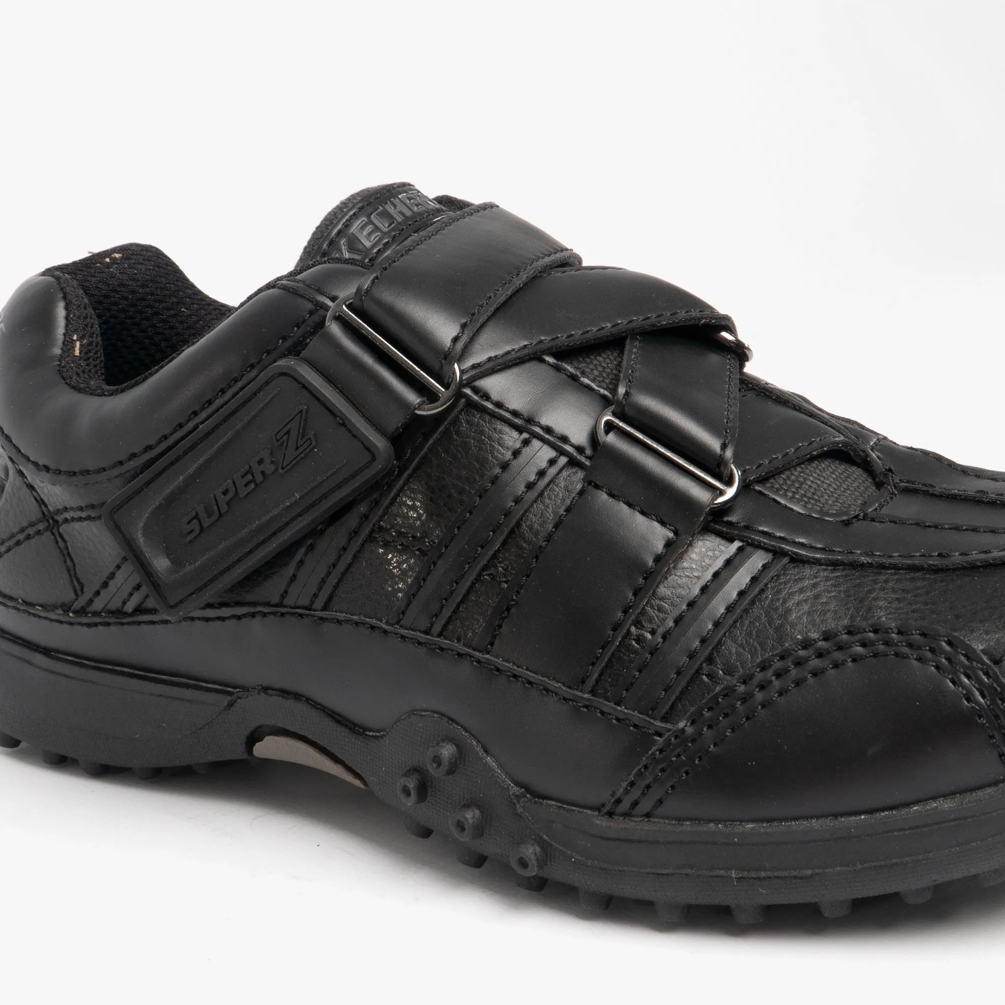 URBANTRACK II RAGE Boys Touch Fasten School Shoes Black