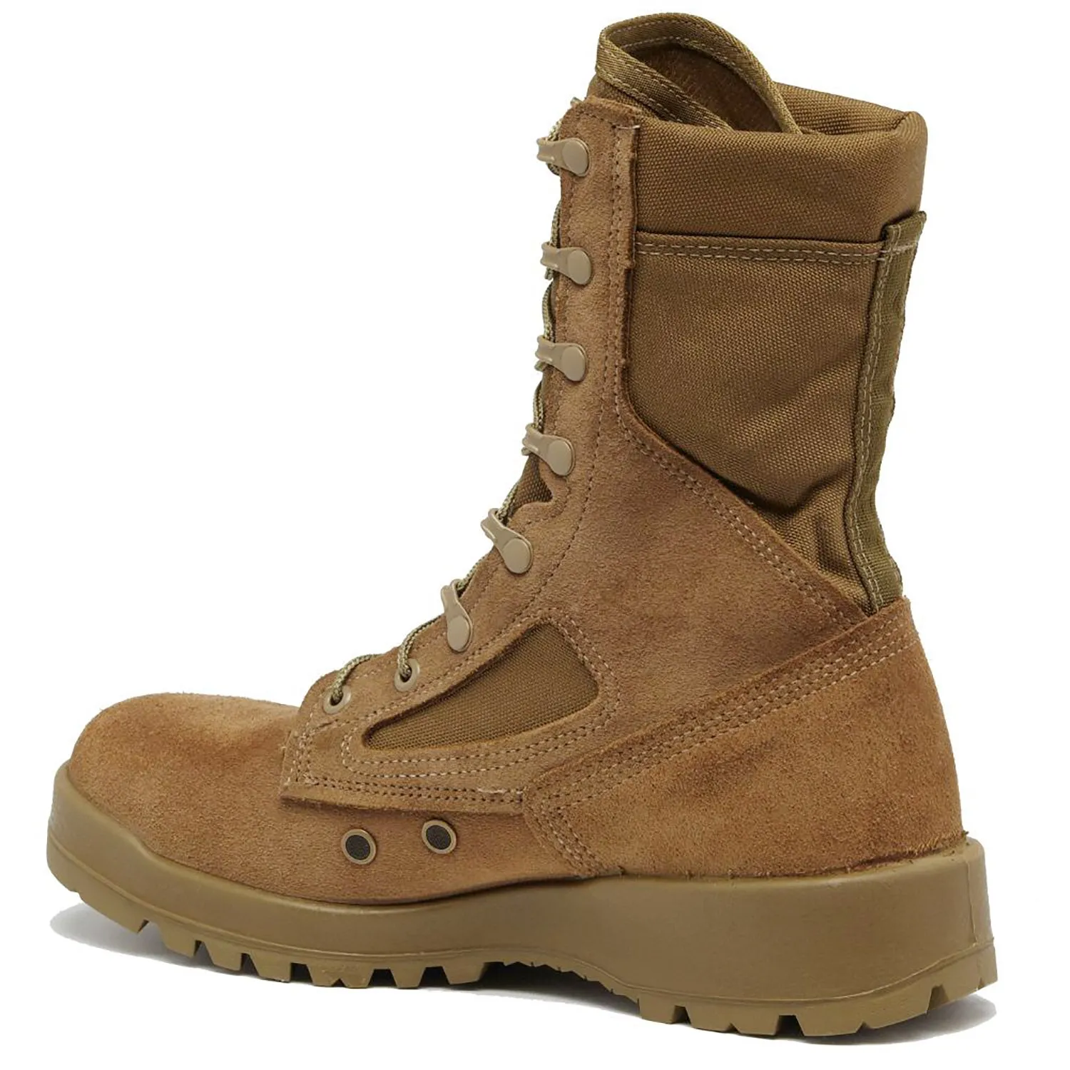 USMC Men's Coyote Hot Weather Steel Toe Boots - Belleville 550ST