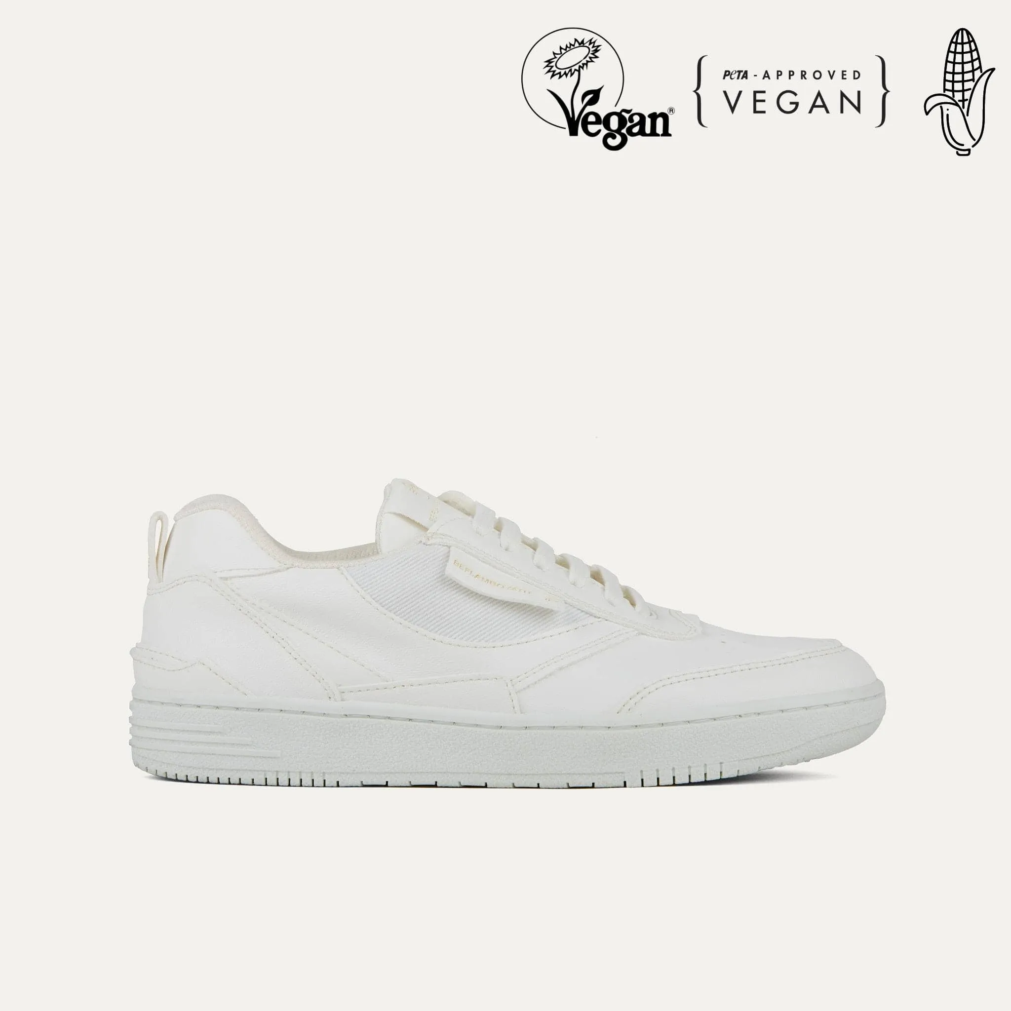 UX-68 Unisex Vegan Corn Leather Sneakers | White