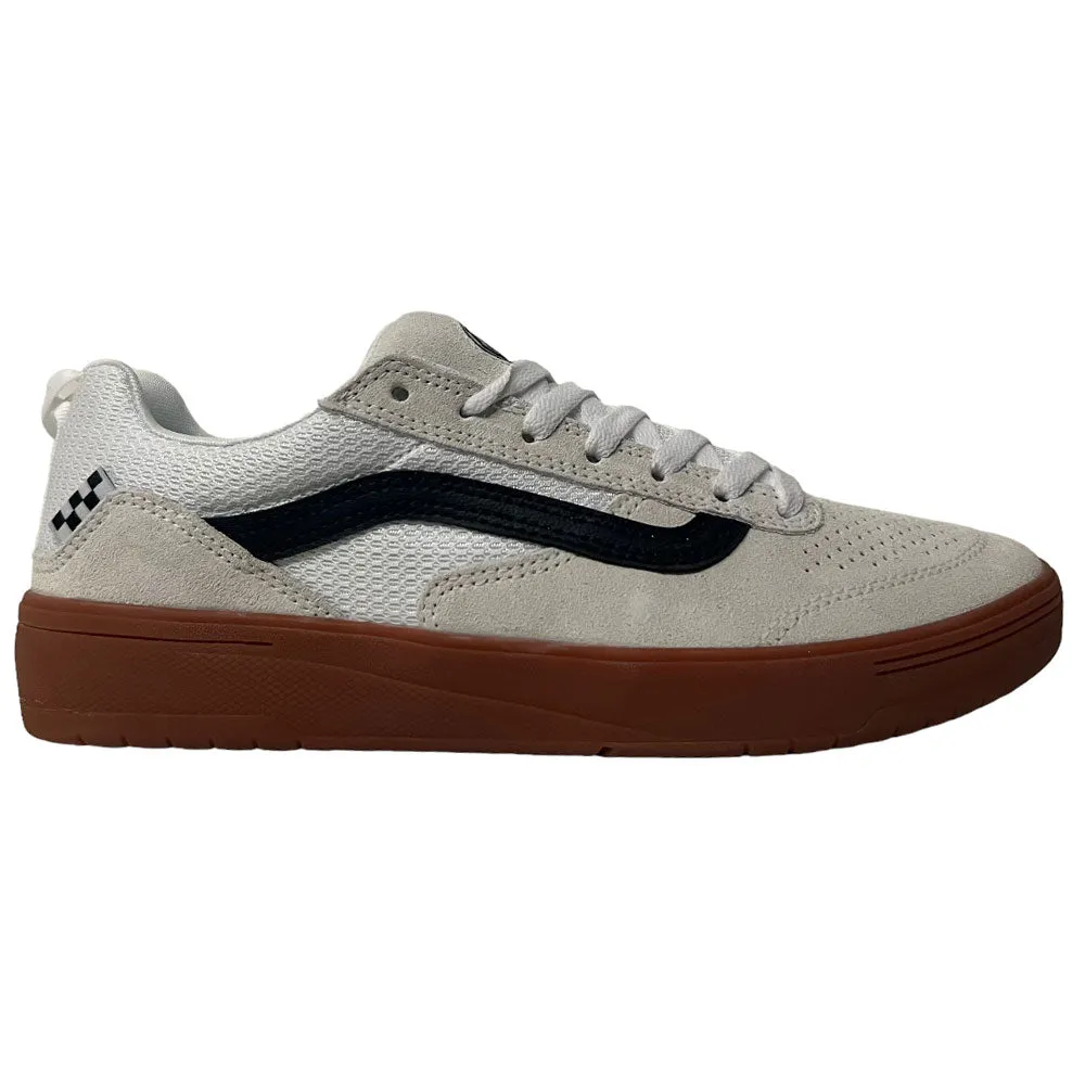 Vans Skate Zahba Zion Wright White Black Gum Suede Shoes