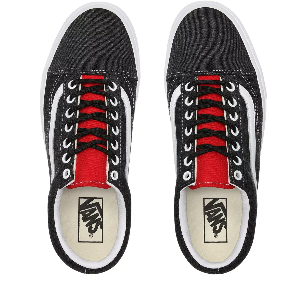 Vans Unisex Old Skool Coastal Shoes - Black / White / Yellow / Red