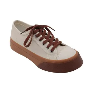 Vintage Flat-bottomed Sneakers