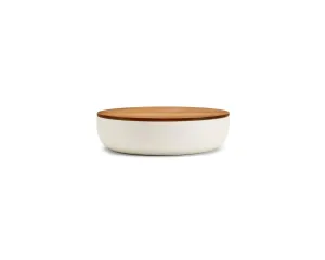 VVD Pottery - 30x7cm with 1cm Walnut Lid (3071)