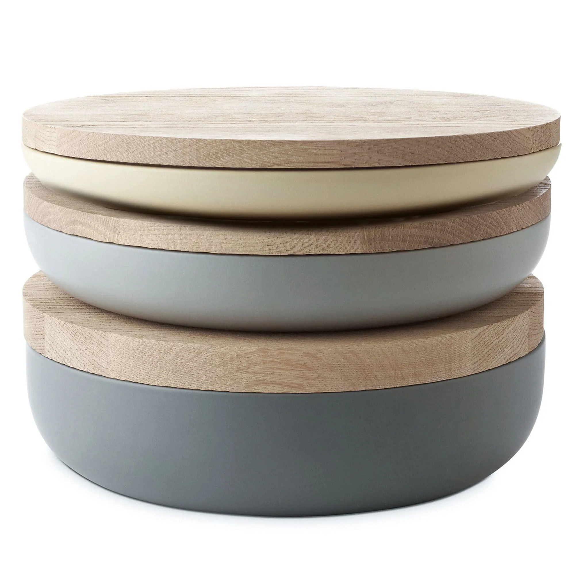 VVD Pottery - Ceramic 30x2cm with 2cm Oak Lid (3022)