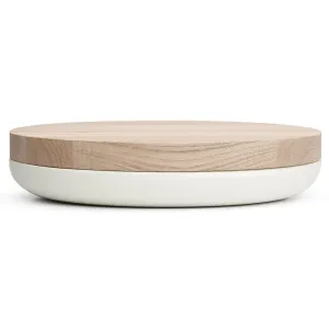 VVD Pottery - Ceramic 30x2cm with 3cm Oak Lid (3023)