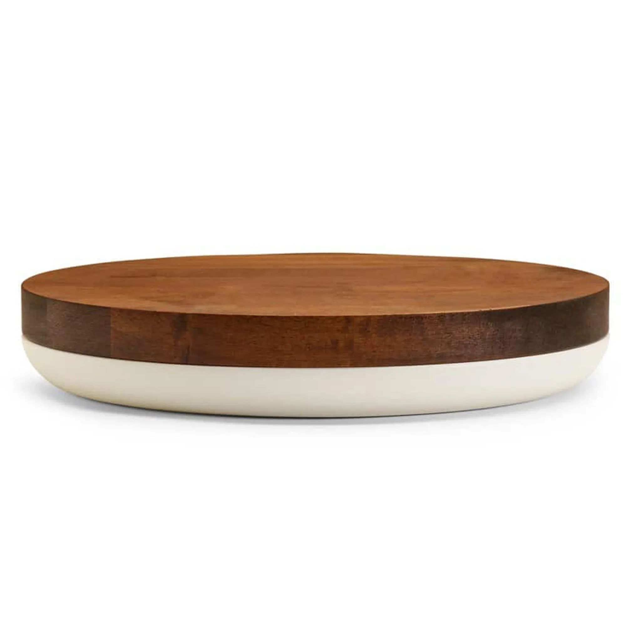 VVD Pottery - Ceramic 30x2cm with 3cm Walnut Lid (3023)