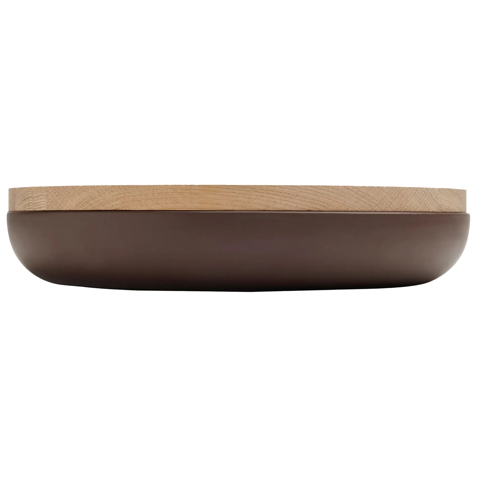 VVD Pottery - Ceramic 30x5cm with 2cm Oak Lid (3052)