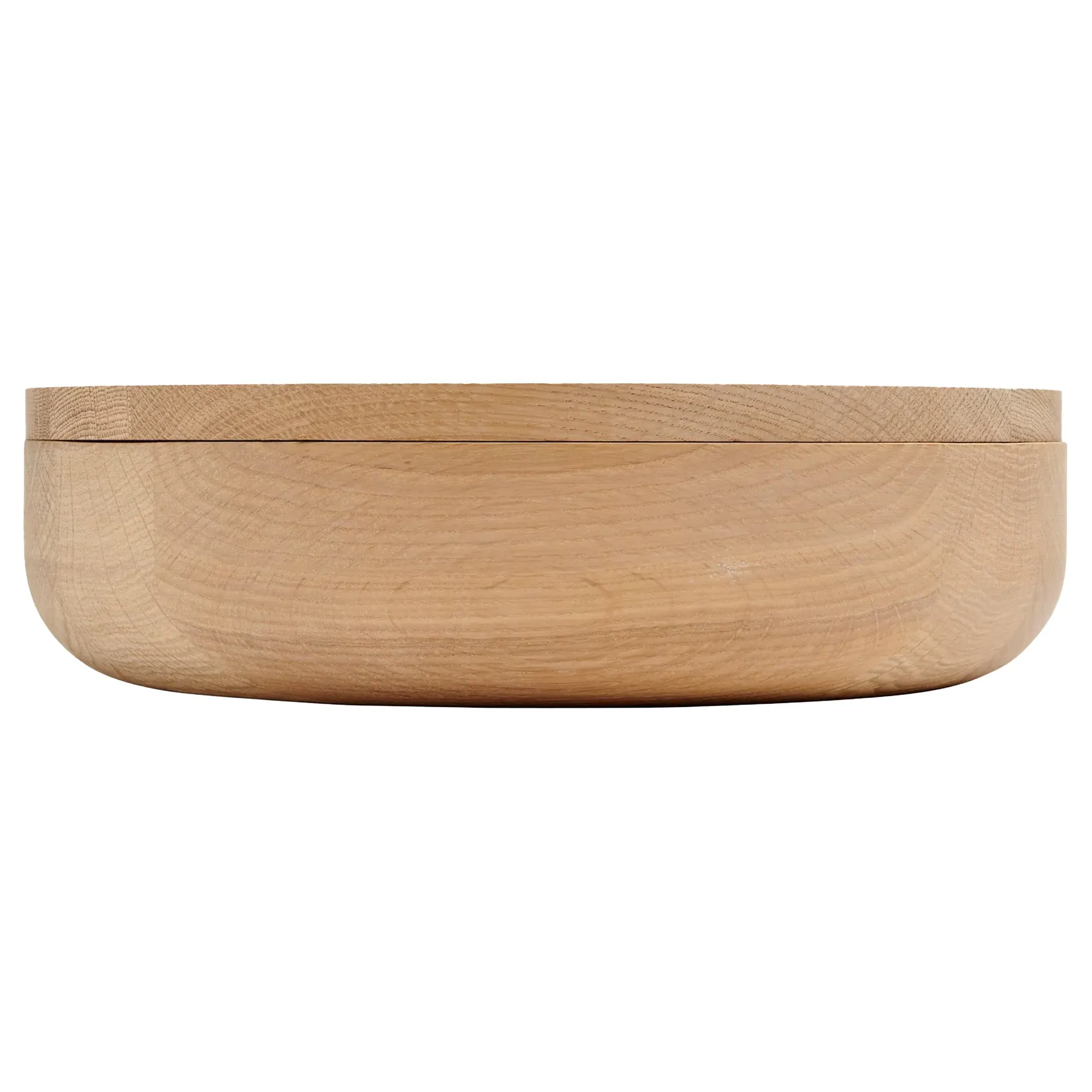 VVD Pottery - Ceramic 30x5cm with 2cm Oak Lid (3052)