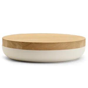 VVD Pottery - Ceramic 30x5cm with 3cm Oak Lid (3053)