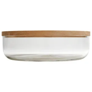 VVD Pottery Glass - 30x7cm with 2cm Oak Lid (3072)