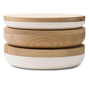 VVD Pottery - Oak 30x5cm with 3cm Oak Lid (3053)