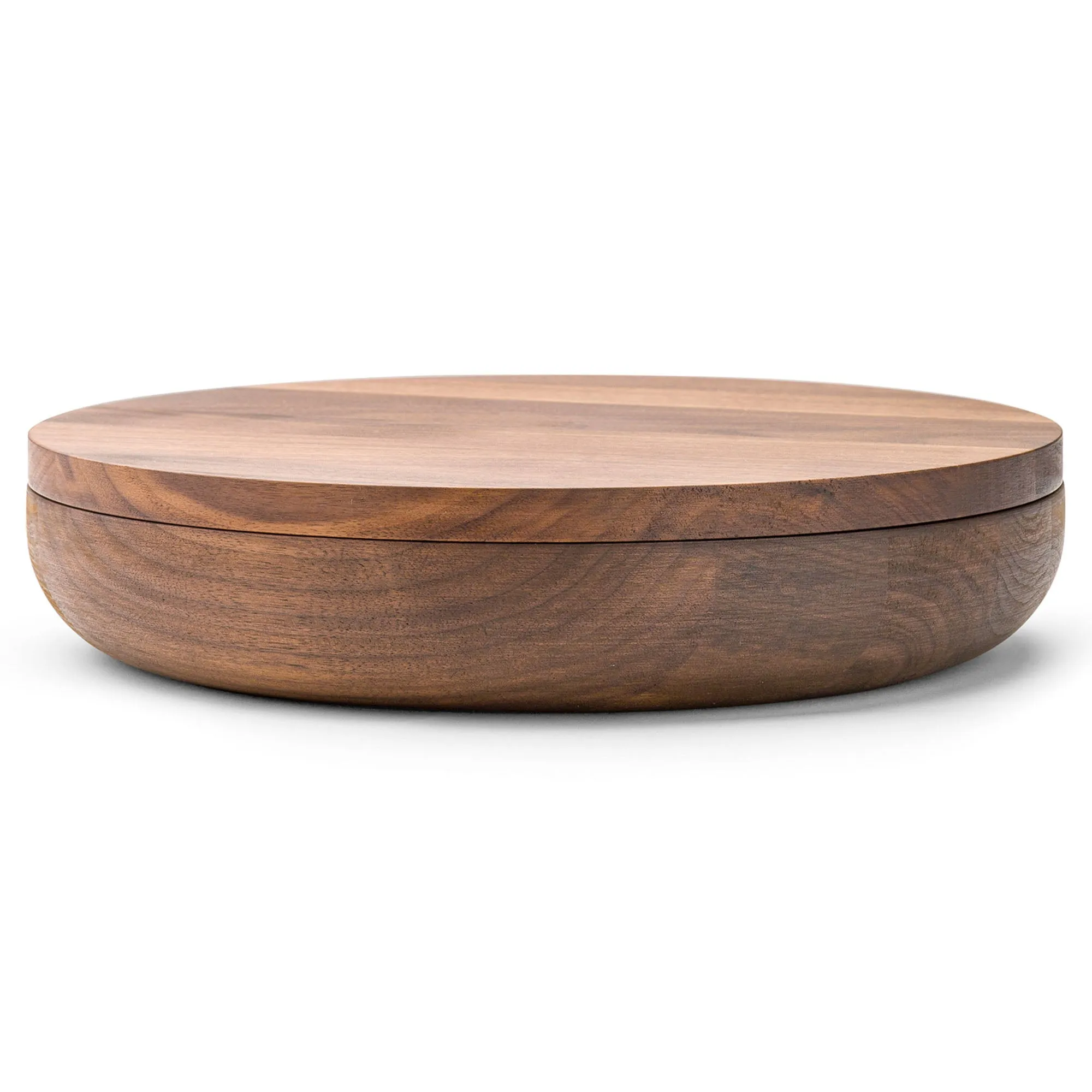 VVD Pottery - Walnut 30x5cm with 2cm Walnut lid (3052)